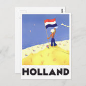 Carte postale voyage vintage Holland (Devant / Derrière)