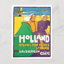Carte postale voyage vintage Holland