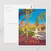 Carte Postale Voyage vintage Hyères France (Devant / Derrière)