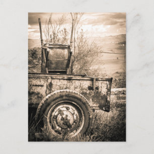 Carte Postale Voyage vintage Image de la campagne italienne, rét
