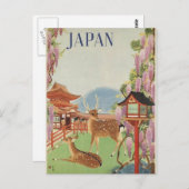 Carte Postale Voyage vintage JAPON (Devant / Derrière)