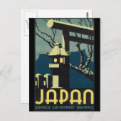 Carte Postale Voyage vintage JAPON (Devant / Derrière)