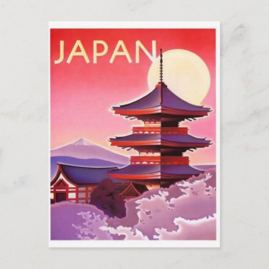 Carte Postale Voyage vintage JAPON (Devant)
