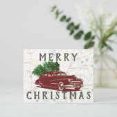 Carte Postale Voyage vintage Joyeux Noël (Debout devant)