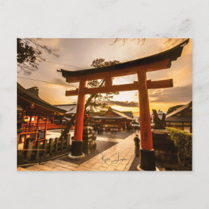 Carte Postale voyage vintage Kyoto Japan Temple Photographie