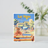 Carte postale voyage vintage Las Vegas (Debout devant)