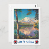 Carte postale voyage vintage Mount St Helens (Devant / Derrière)