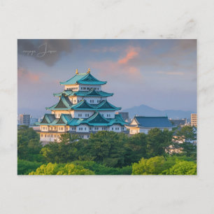 Carte Postale voyage vintage nagoya Japon ville Château