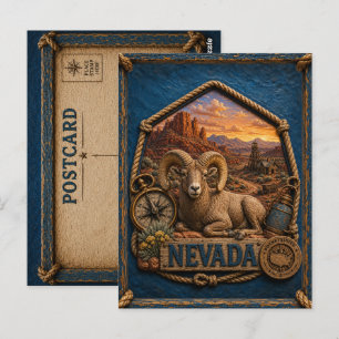 Carte Postale Voyage Vintage Nevada