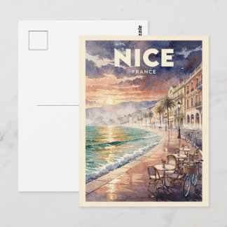 Carte Postale Voyage Vintage Nice France