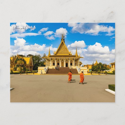 Carte Postale voyage vintage Phnom penh Cambodge ville (Devant)