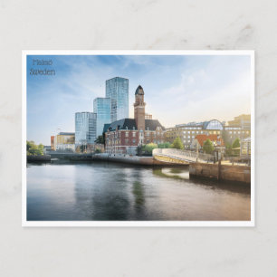 Carte Postale voyage vintage retro Malmö Suède Suède Tourisme