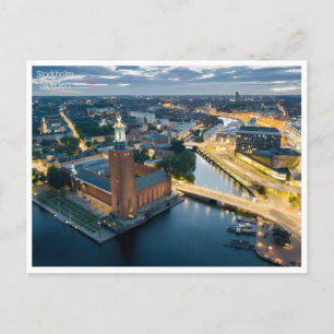Carte Postale voyage vintage rétro Stockholm Suède Suède Suède