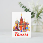 Carte postale voyage vintage Russie (Debout devant)