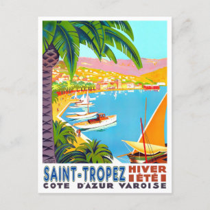 Carte Postale Voyage vintage Saint Tropez France