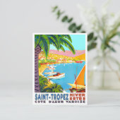Carte Postale Voyage vintage Saint Tropez France (Debout devant)