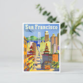 Carte postale voyage vintage San Francisco (Debout devant)