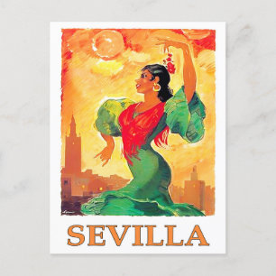 Carte Postale Voyage vintage Sevilla Espagne