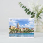 Carte Postale voyage vintage Split Croatie tourisme rétro (Debout devant)