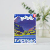 Carte postale voyage vintage Suisse (Debout devant)