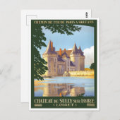 Carte postale Voyage vintage Sully France (Devant / Derrière)