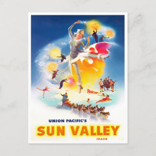 Carte postale voyage vintage Sun Valley