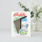 Carte postale voyage vintage Sun Valley (Debout devant)