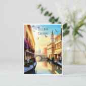 Carte Postale voyage vintage Tallinn Estonie (Debout devant)