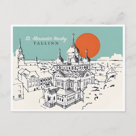 Carte Postale voyage vintage Tallinn Estonie (Devant)