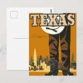 Carte Postale Voyage vintage TEXAS (Devant / Derrière)