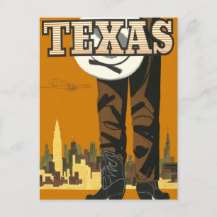 Carte Postale Voyage vintage TEXAS
