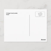 Carte postale voyage Vintage Texas USA (Dos)