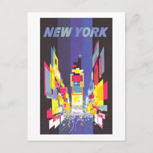 Carte Postale Voyage Vintage Times Square New York