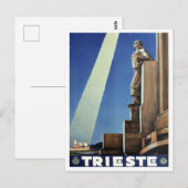 Carte Postale Voyage vintage Trieste Italie (Devant / Derrière)