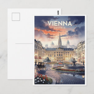 Carte Postale Voyage Vintage Vienne Autriche