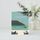 Carte Postale Voyage Vintage Zanzibar Tanzanie Afrique Lac (Debout devant)