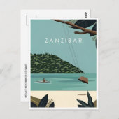 Carte Postale Voyage Vintage Zanzibar Tanzanie Afrique Lac (Devant / Derrière)