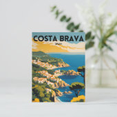 Carte Postale Voyager Costa Brava Espagne (Debout devant)