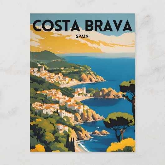 Carte Postale Voyager Costa Brava Espagne (Devant)