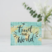 Carte Postale Voyager dans le monde (Debout devant)