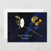 Carte Postale Voyager interstellaire (Devant / Derrière)
