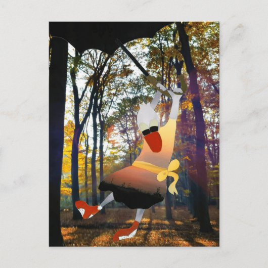 Carte Postale Voyager une fois dans la forêt à l'automne (Devant)