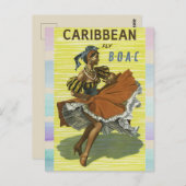 Carte Postale Voyages aux Caraïbes (Devant / Derrière)