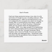 Carte postale Voyages Cecil Lac Lure (Dos)