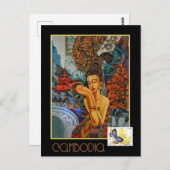 Carte Postale Voyages vintages au Cambodge (Devant / Derrière)