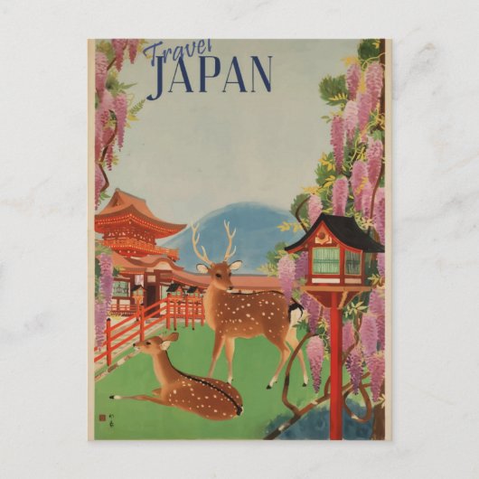 Carte Postale Voyages vintages au Japon (Devant)