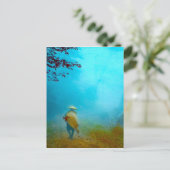 Carte Postale Voyageur dans le brouillard japonais dans le Vieux (Debout devant)