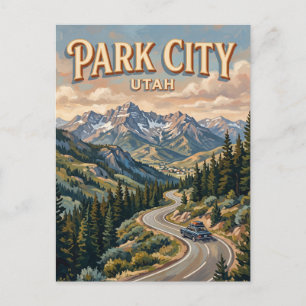 Carte Postale Voyageur de route alpine de Park City Utah