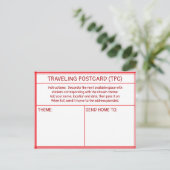 CARTE POSTALE VOYAGEUSE (CPV) (Debout devant)