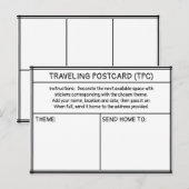 CARTE POSTALE VOYAGEUSE (CPV) (Devant / Derrière)